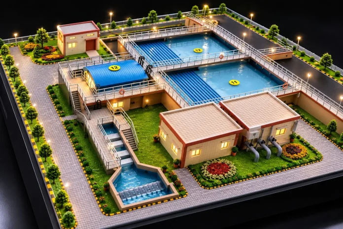 luxury villa scale model
